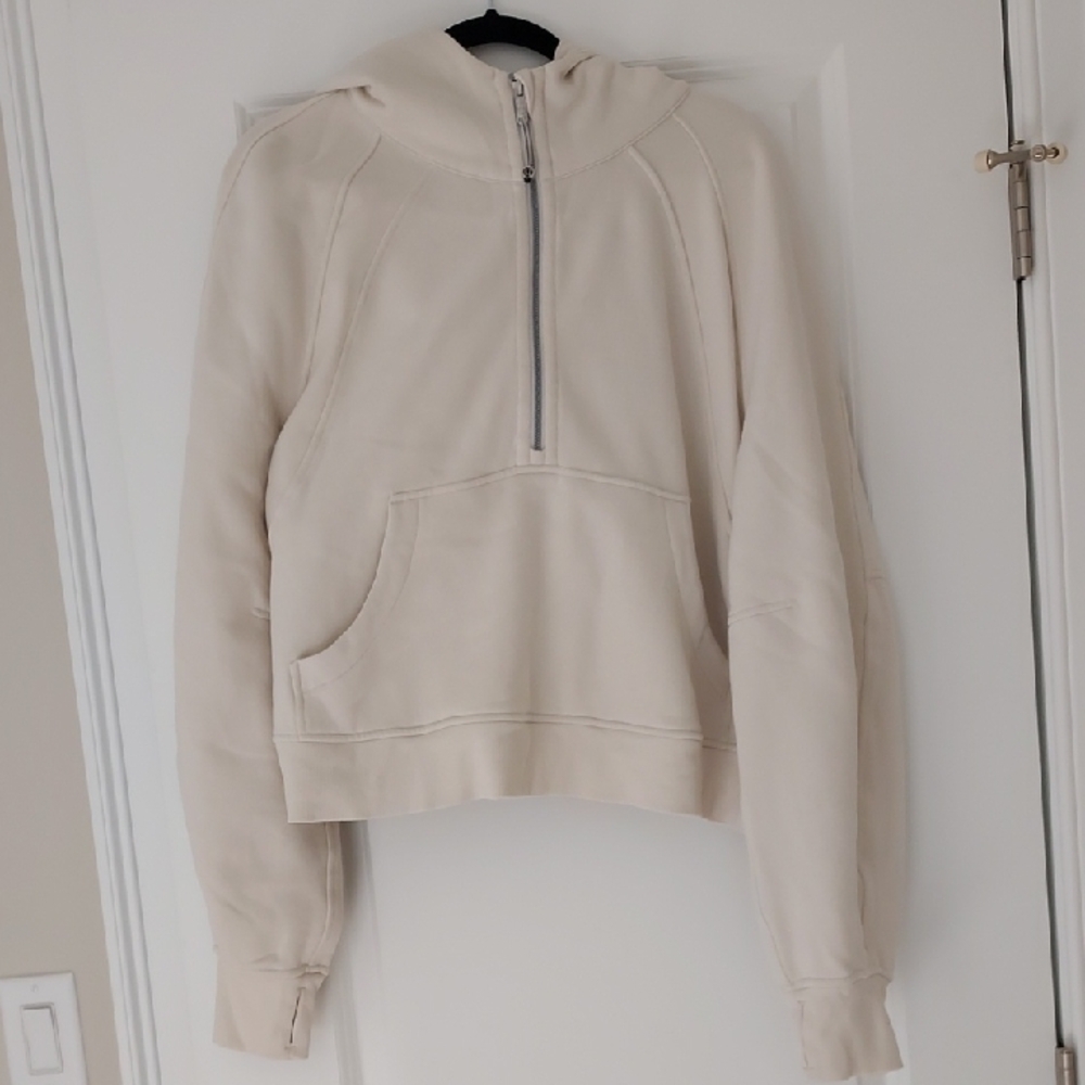 LULULEMON 1/4 zip oversized cropped scuba hoodie